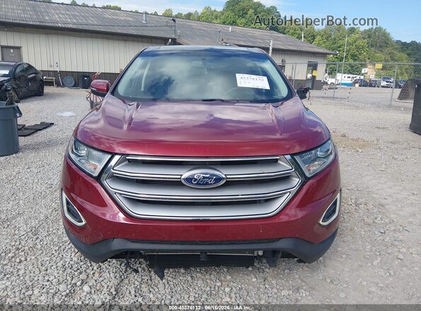2FMPK4K83HBB35689 2017 FORD EDGE Красный Вид щитка приборов