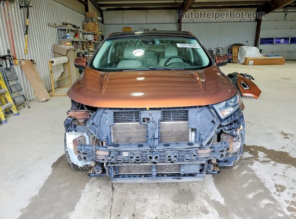 2FMPK4K83HBC08401 2017 FORD EDGE Orange Front view