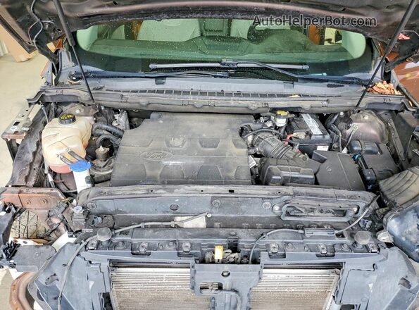 2FMPK4K83HBC08401 2017 FORD EDGE Orange Engine compartment view