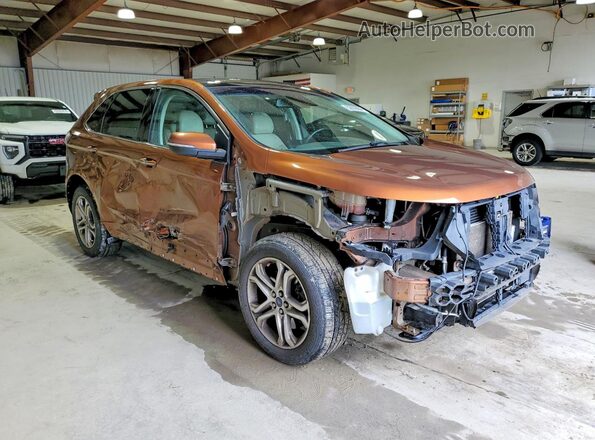2FMPK4K83HBC08401 2017 FORD EDGE Orange Front right