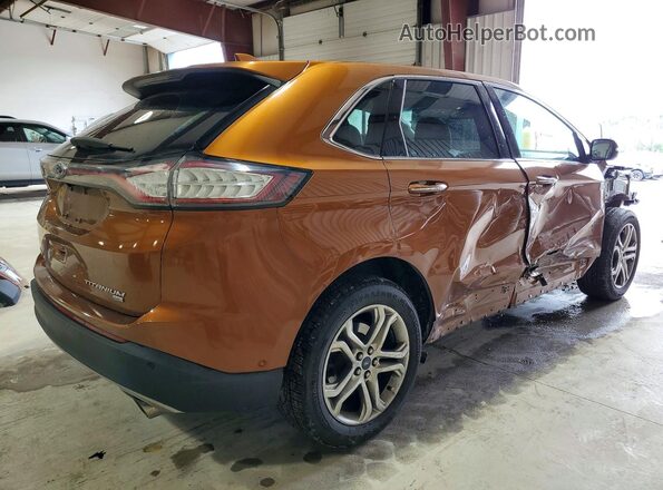 2FMPK4K83HBC08401 2017 FORD EDGE Orange Rear right