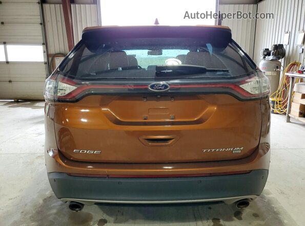 2FMPK4K83HBC08401 2017 FORD EDGE Orange Rear view