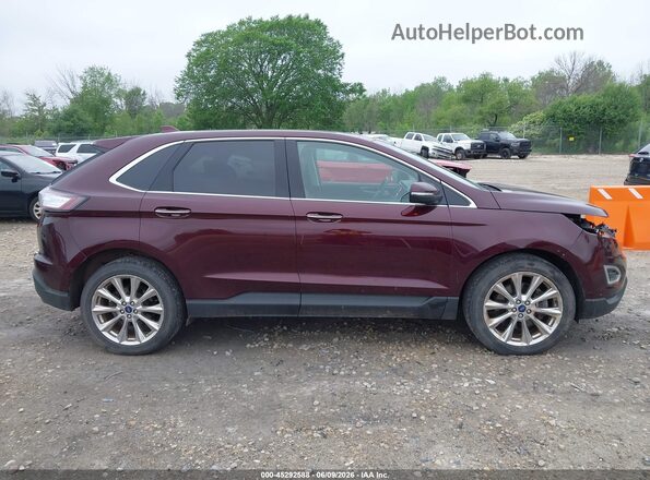 2FMPK4K83JBC00983 2018 FORD EDGE Burgundy სალონის 360-გრადუსიანი ხედი
