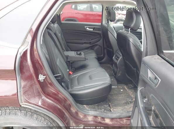 2FMPK4K83JBC00983 2018 FORD EDGE Burgundy VIN კოდის სტიკერის ხედი