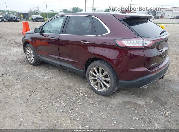 2FMPK4K83JBC00983 2018 FORD EDGE Burgundy უკანა მარცხენა