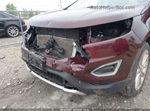 2FMPK4K83JBC00983 2018 FORD EDGE Burgundy წინა ხედი