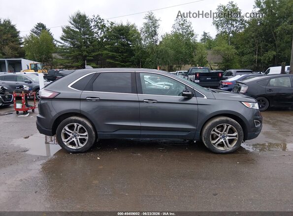 2FMPK4K83JBC33014 2018 FORD EDGE Gray Вид задньої частини салону