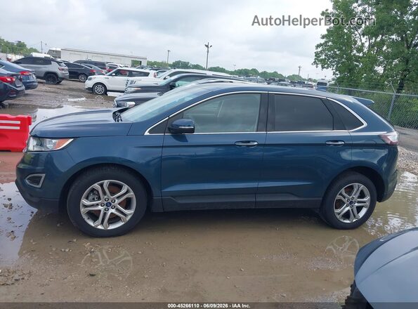 2FMPK4K84GBC35024 2016 FORD EDGE Blue Widok wnętrza 360 stopni
