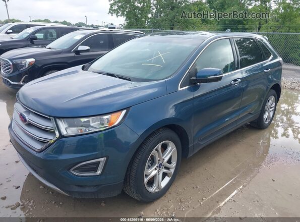 2FMPK4K84GBC35024 2016 FORD EDGE Blue Przód lewy