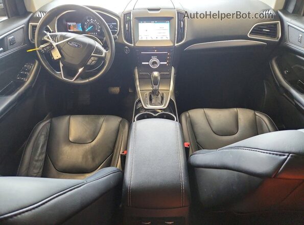 2FMPK4K84HBB15287 2017 FORD EDGE Black წინა პანელის ხედი