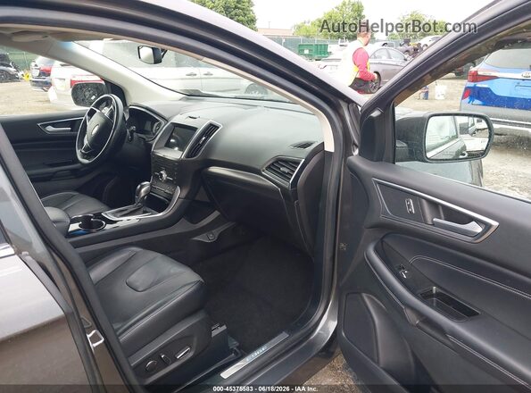 2FMPK4K85JBC13394 2018 FORD EDGE Gray Սալոնի դիմացի տեսք