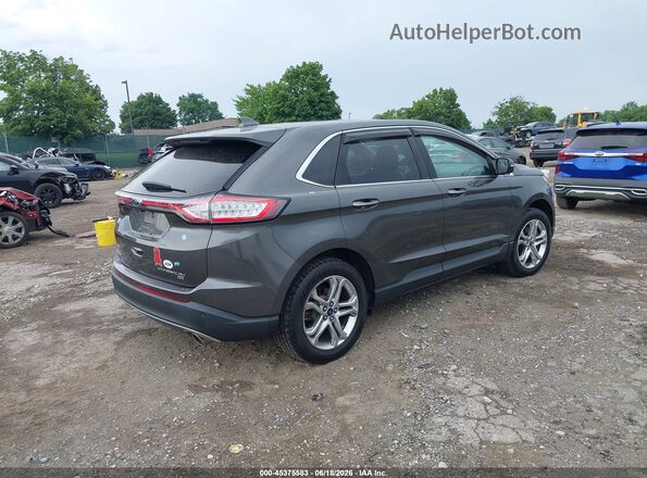 2FMPK4K85JBC13394 2018 FORD EDGE Gray Հետևի աջ