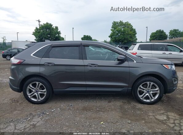 2FMPK4K85JBC13394 2018 FORD EDGE Gray Սալոնի հետևի տեսք