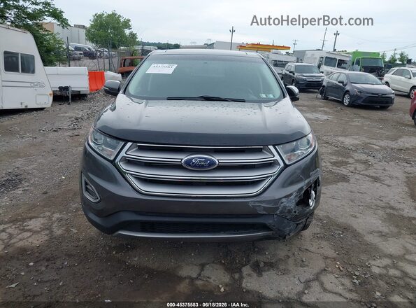 2FMPK4K85JBC13394 2018 FORD EDGE Gray Սարքավորումների վահանակի տեսք