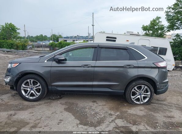 2FMPK4K85JBC13394 2018 FORD EDGE Gray Սալոնի 360 աստիճան տեսք