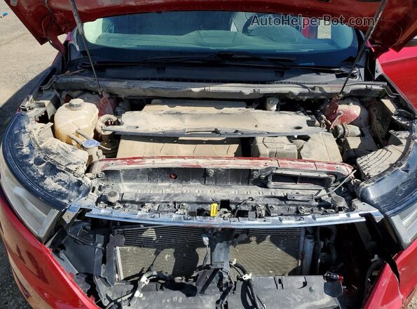 2FMPK4K86JBB53609 2018 FORD EDGE Red Rear interior view