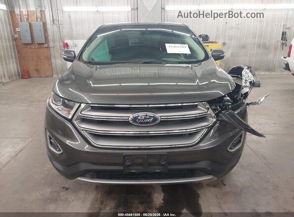 2FMPK4K87HBB68811 2017 FORD EDGE Black Вид щитка приладів
