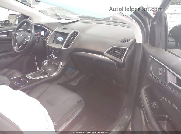 2FMPK4K87HBB68811 2017 FORD EDGE Black Вид салону спереду