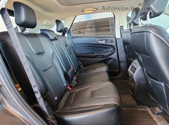 2FMPK4K87HBB99654 2017 FORD EDGE Gray უკანა სალონის ხედი