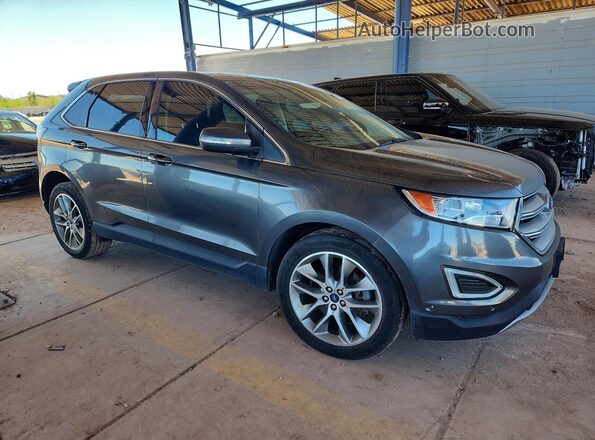 2FMPK4K87HBB99654 2017 FORD EDGE Gray წინა მარჯვენა