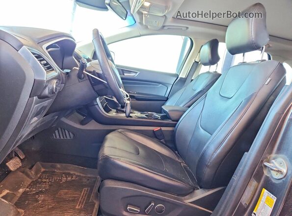 2FMPK4K87HBB99654 2017 FORD EDGE Gray წინა სალონის ხედი