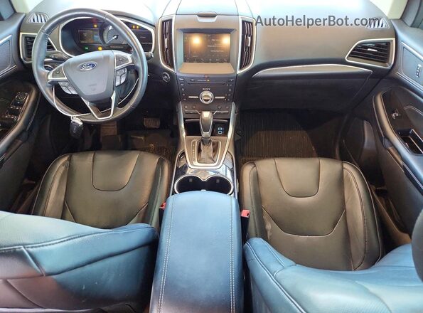2FMPK4K87HBB99654 2017 FORD EDGE Gray წინა პანელის ხედი
