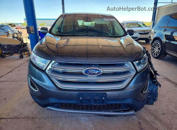 2FMPK4K87HBB99654 2017 FORD EDGE Gray წინა ხედი