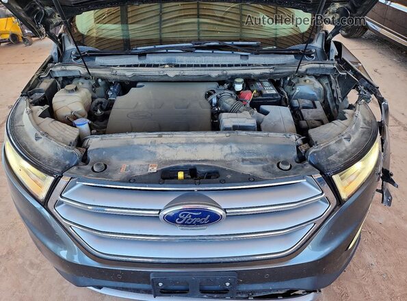 2FMPK4K87HBB99654 2017 FORD EDGE Gray ძრავის განყოფილების ხედი