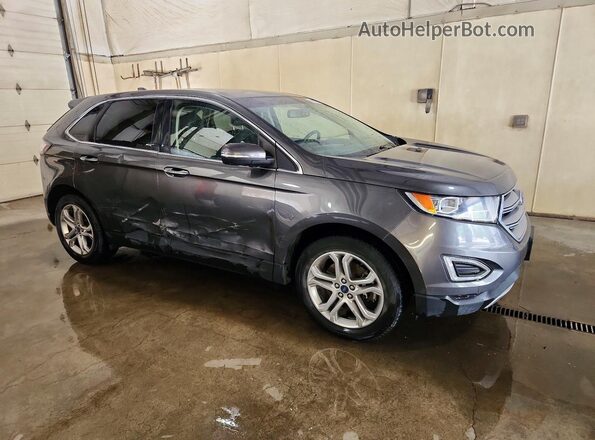 2FMPK4K88JBC07427 2018 FORD EDGE Gray Առջևի աջ