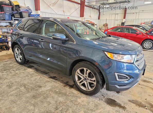 2FMPK4K89GBC64194 2016 FORD EDGE Blue წინა მარჯვენა