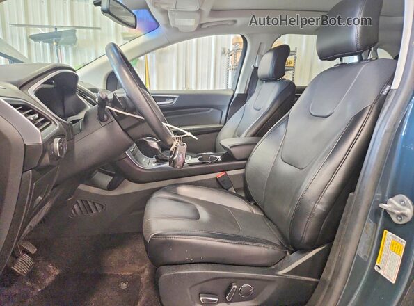 2FMPK4K89GBC64194 2016 FORD EDGE Blue წინა სალონის ხედი