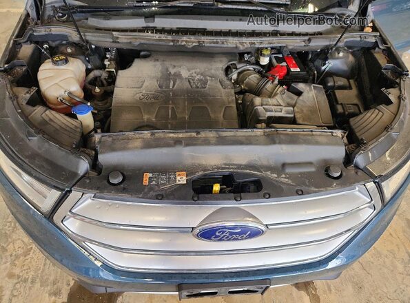 2FMPK4K89GBC64194 2016 FORD EDGE Blue უკანა სალონის ხედი
