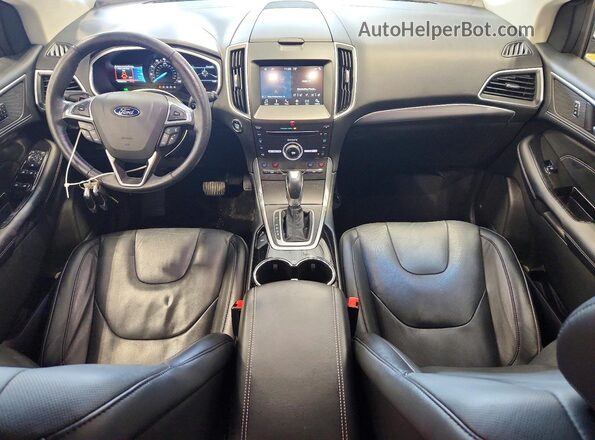 2FMPK4K89GBC64194 2016 FORD EDGE Blue წინა პანელის ხედი