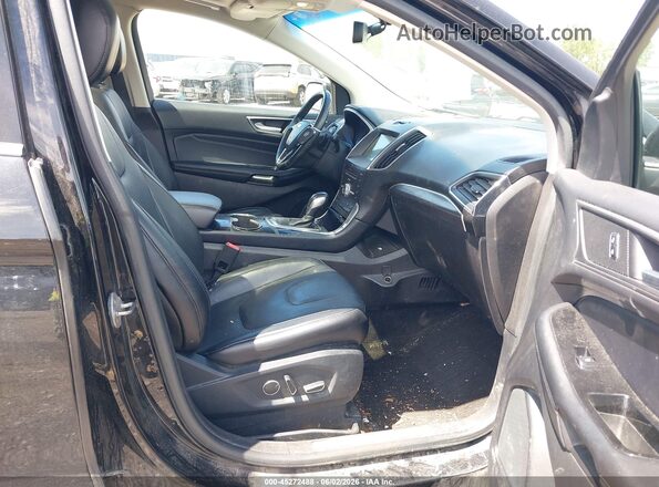 2FMPK4K89HBC53049 2017 FORD EDGE Black Widok wnętrza z przodu