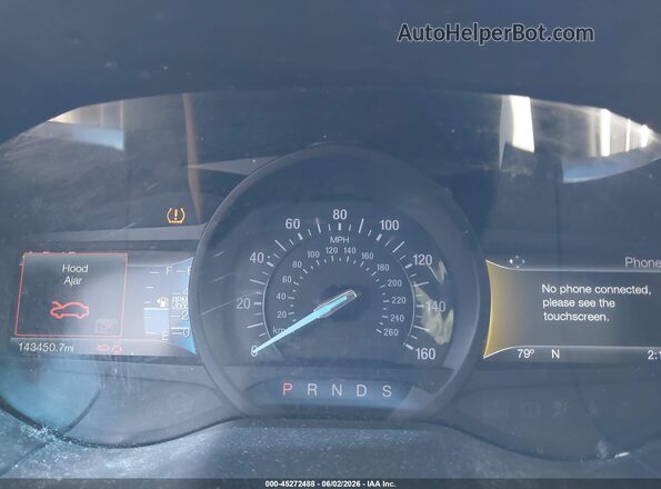 2FMPK4K89HBC53049 2017 FORD EDGE Black Widok tylnych siedzeń