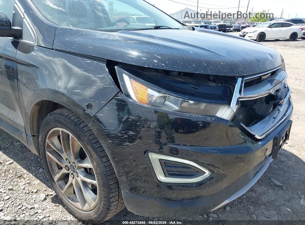2FMPK4K89HBC53049 2017 FORD EDGE Black Widok z przodu