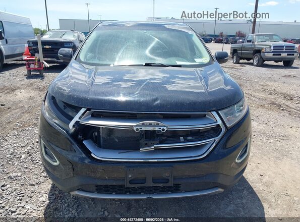 2FMPK4K89HBC53049 2017 FORD EDGE Black Widok zestawu wskaźników
