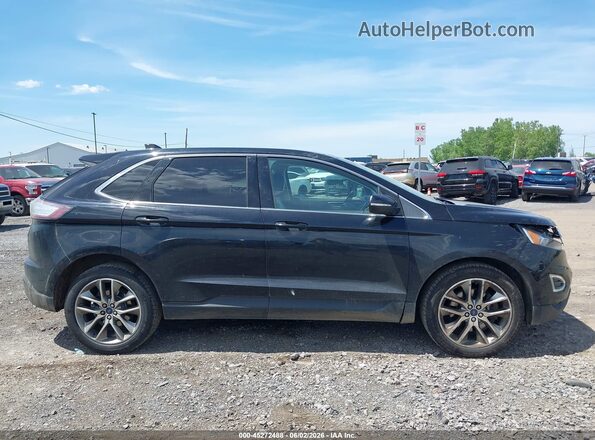 2FMPK4K89HBC53049 2017 FORD EDGE Black Widok wnętrza z tyłu