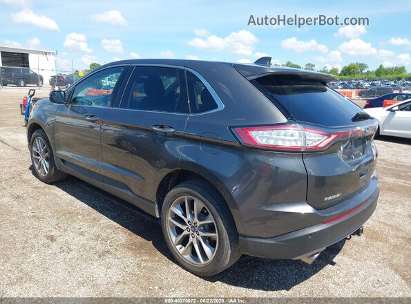 2FMPK4K8XJBB37106 2018 FORD EDGE Gray Rear left