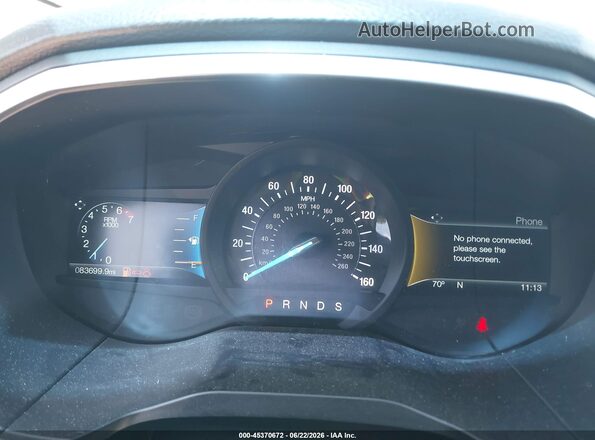 2FMPK4K8XJBB37106 2018 FORD EDGE Gray Rear seats view