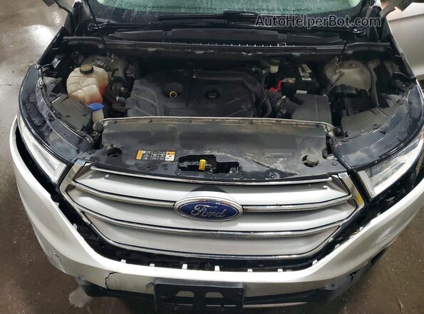 2FMPK4K90GBB96053 2016 FORD EDGE Silver Vista del compartimento del motor