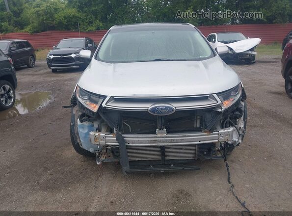 2FMPK4K90HBB05560 2017 FORD EDGE Silver Вид щитка приладів