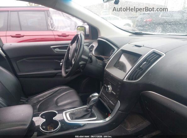 2FMPK4K90HBB05560 2017 FORD EDGE Silver Вид салону спереду