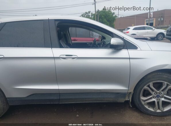 2FMPK4K90HBB05560 2017 FORD EDGE Silver Вид задньої частини салону