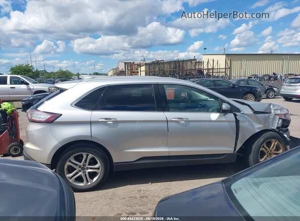 2FMPK4K90HBC17386 2017 FORD EDGE Серебряный Вид задней части салона