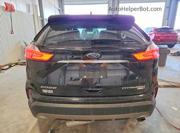 2FMPK4K90KBB61487 2019 FORD EDGE Black Vista trasera