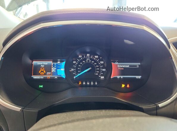 2FMPK4K90KBB61487 2019 FORD EDGE Black Vista del cuadro de instrumentos