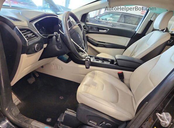 2FMPK4K90KBB61487 2019 FORD EDGE Black Vista interior delantera