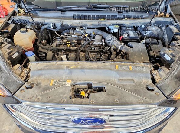 2FMPK4K90KBB61487 2019 FORD EDGE Black Vista del compartimento del motor