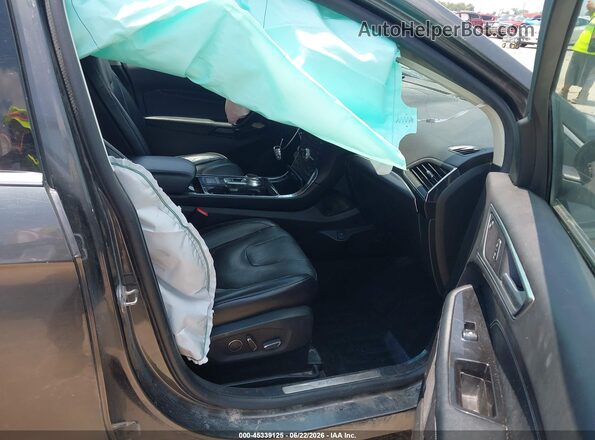 2FMPK4K90KBC47611 2019 FORD EDGE Серый Вид салона спереди